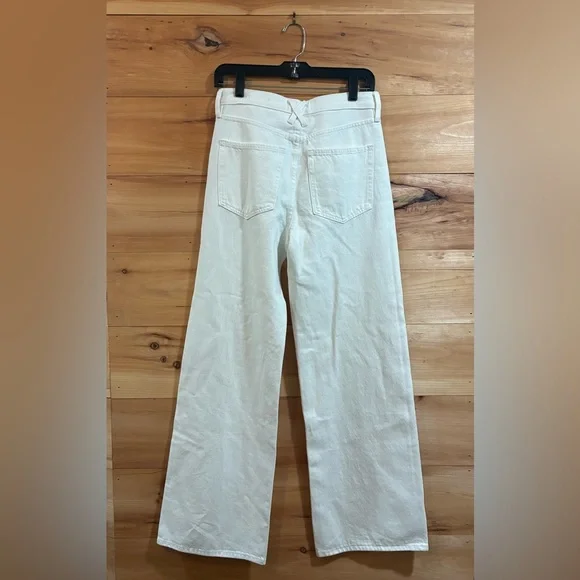 NWT Alex Mill Alex Wide Leg Jean in Sea Salt 25 - Picture 9 of 14